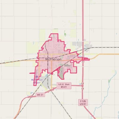 Map of McPherson