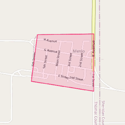 Map of Menlo