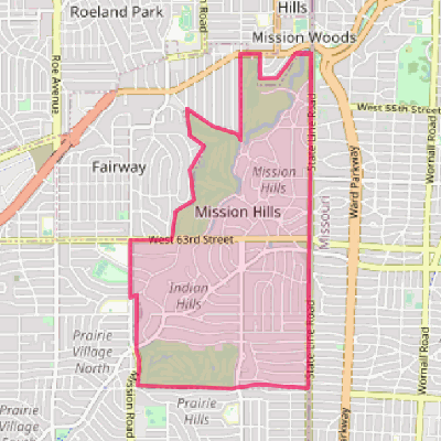 Map of Mission Hills