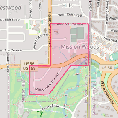 Map of Mission Woods