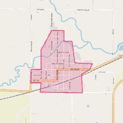 Map of Moline