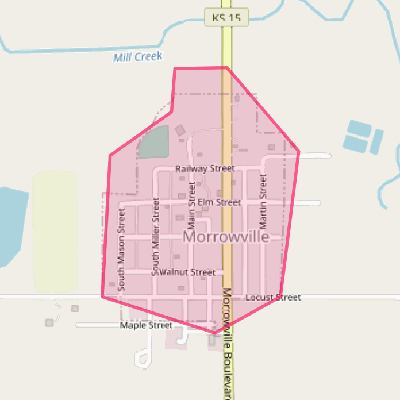 Map of Morrowville