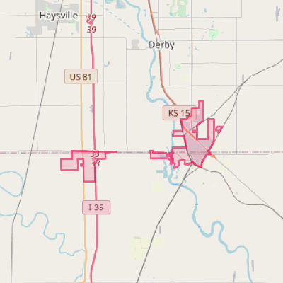 Map of Mulvane