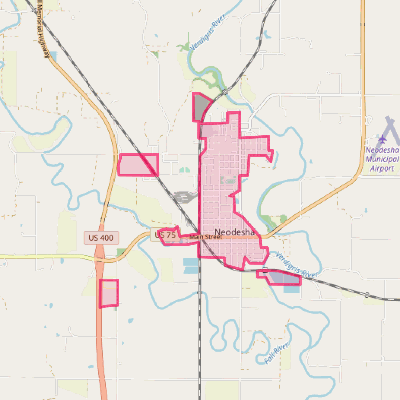 Map of Neodesha