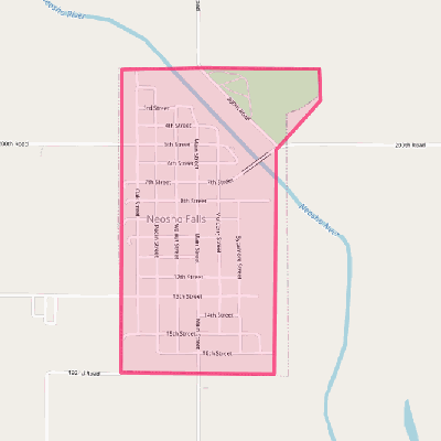 Map of Neosho Falls