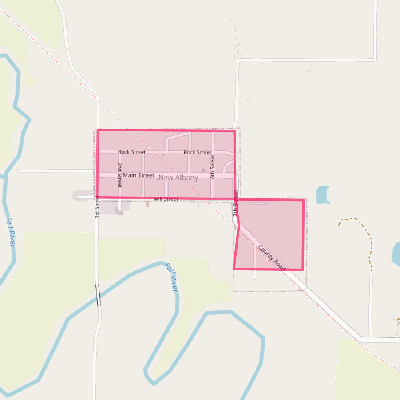 Map of New Albany