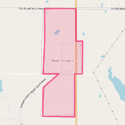 Map of New Strawn