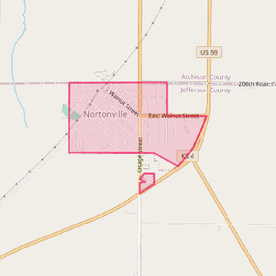 Map of Nortonville