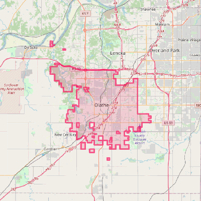 Map of Olathe