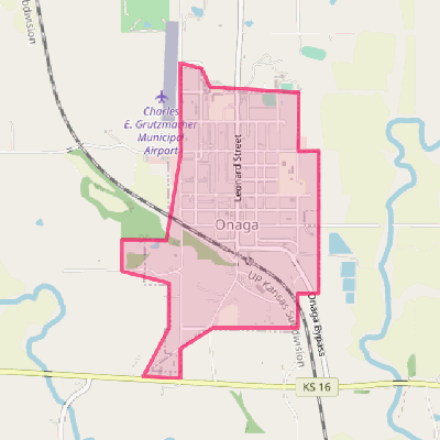 Map of Onaga