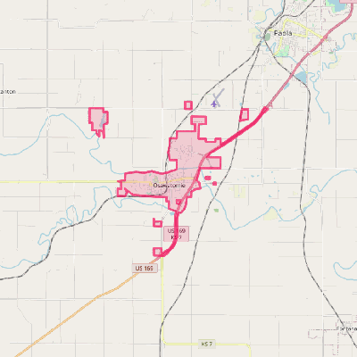 Map of Osawatomie