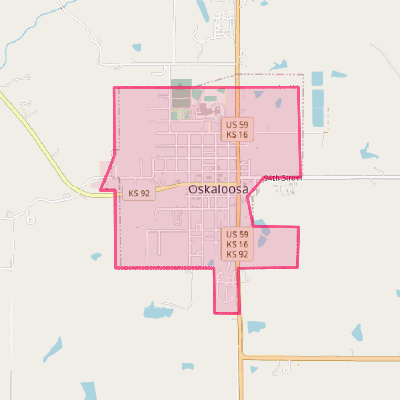 Map of Oskaloosa