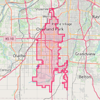 Map of Overland Park