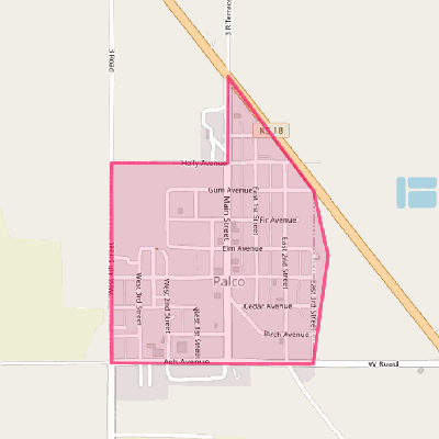 Map of Palco