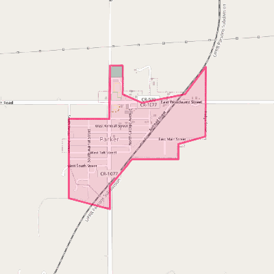 Map of Parker