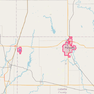 Map of Parsons