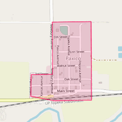 Map of Paxico