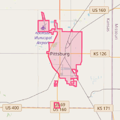 Map of Pittsburg