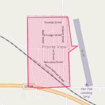 Map of Prairie View