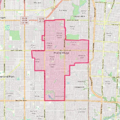 Map of Prairie Village