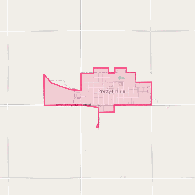 Map of Pretty Prairie