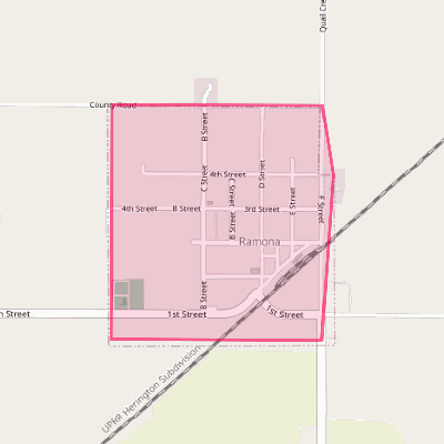 Map of Ramona