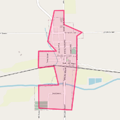 Map of Robinson