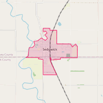 Map of Sedgwick
