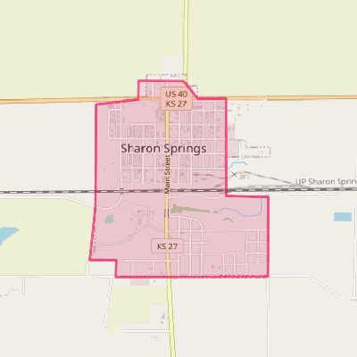 Map of Sharon Springs