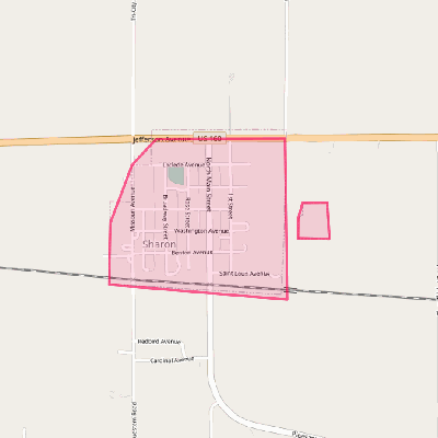 Map of Sharon