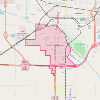 Map of South Hutchinson