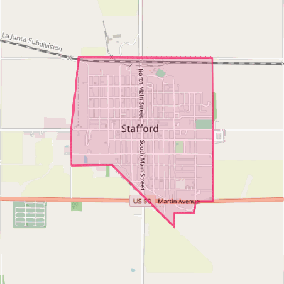 Map of Stafford