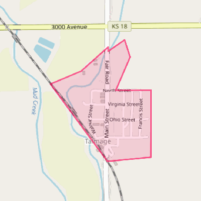 Map of Talmage