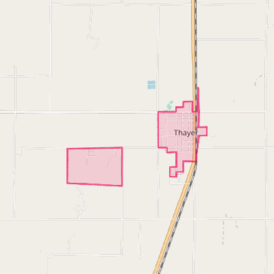 Map of Thayer
