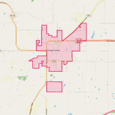 Map of Tonganoxie