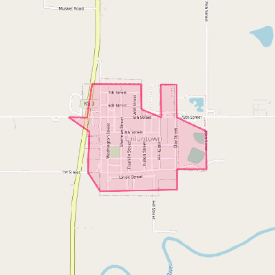 Map of Uniontown