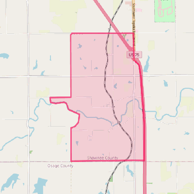 Map of Wakarusa