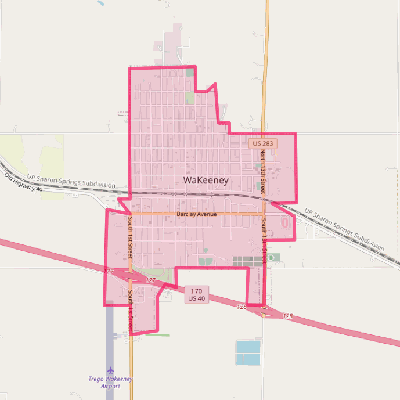 Map of WaKeeney