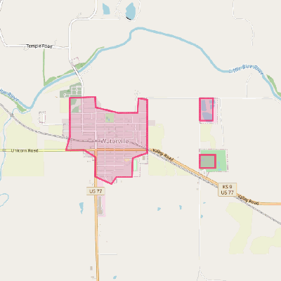 Map of Waterville