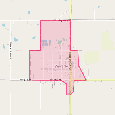 Map of Waverly