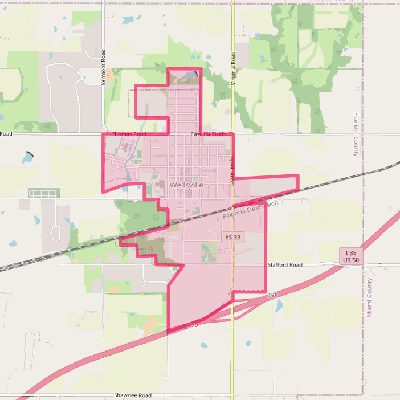 Map of Wellsville