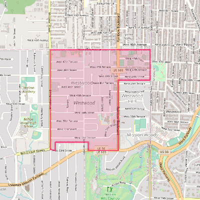 Map of Westwood