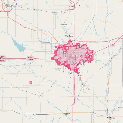 Map of Wichita