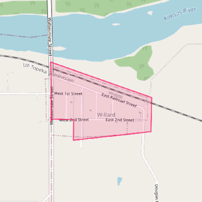 Map of Willard