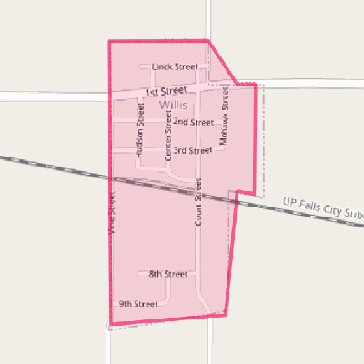 Map of Willis