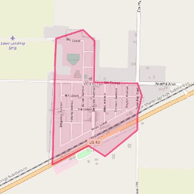 Map of Winona