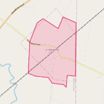 Map of Allensville