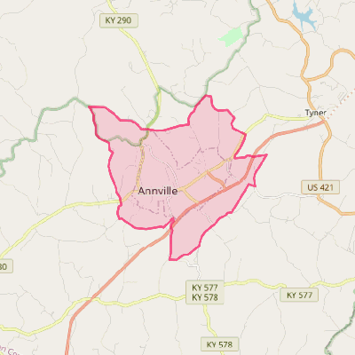 Map of Annville