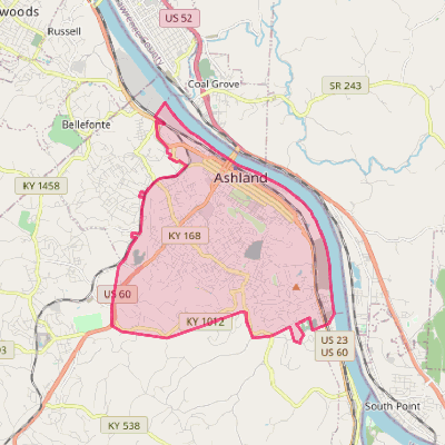 Map of Ashland