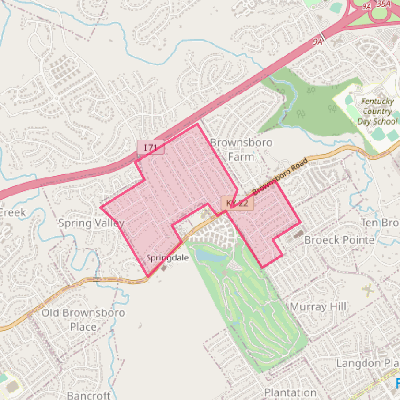 Map of Barbourmeade